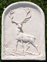 F. de Magneval - Cerf (bas-relief)